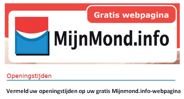 Vermeld openingstijden op uw gratis Mijnmond.info-webpagina