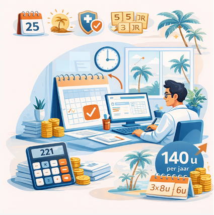 vakantiedagen en parttimers