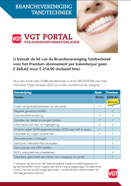 VGT Portal Veiligheidsinformatiebladen 2023